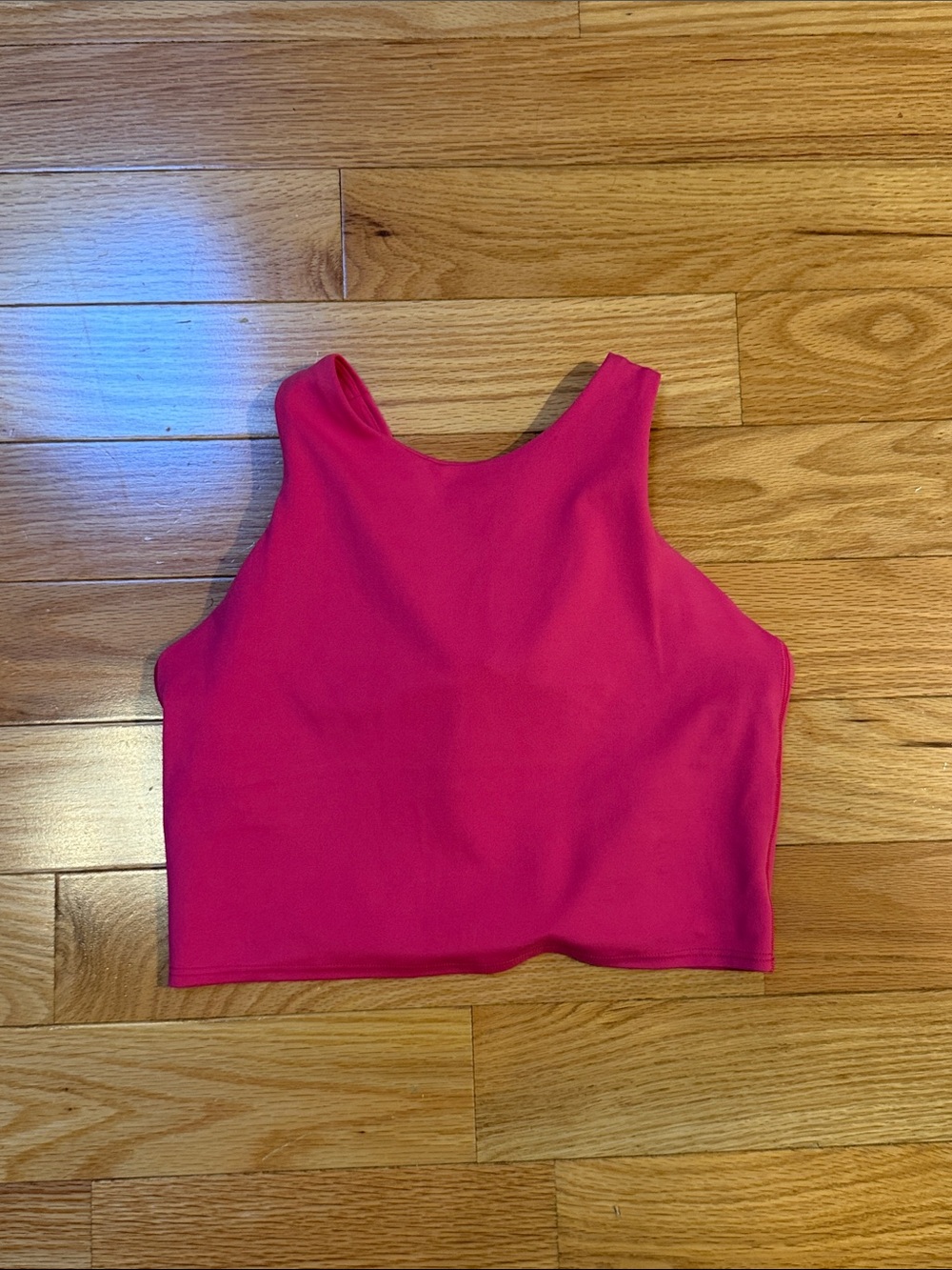 Athleta Pink Sports Bra / Cropped Tank - Size Small